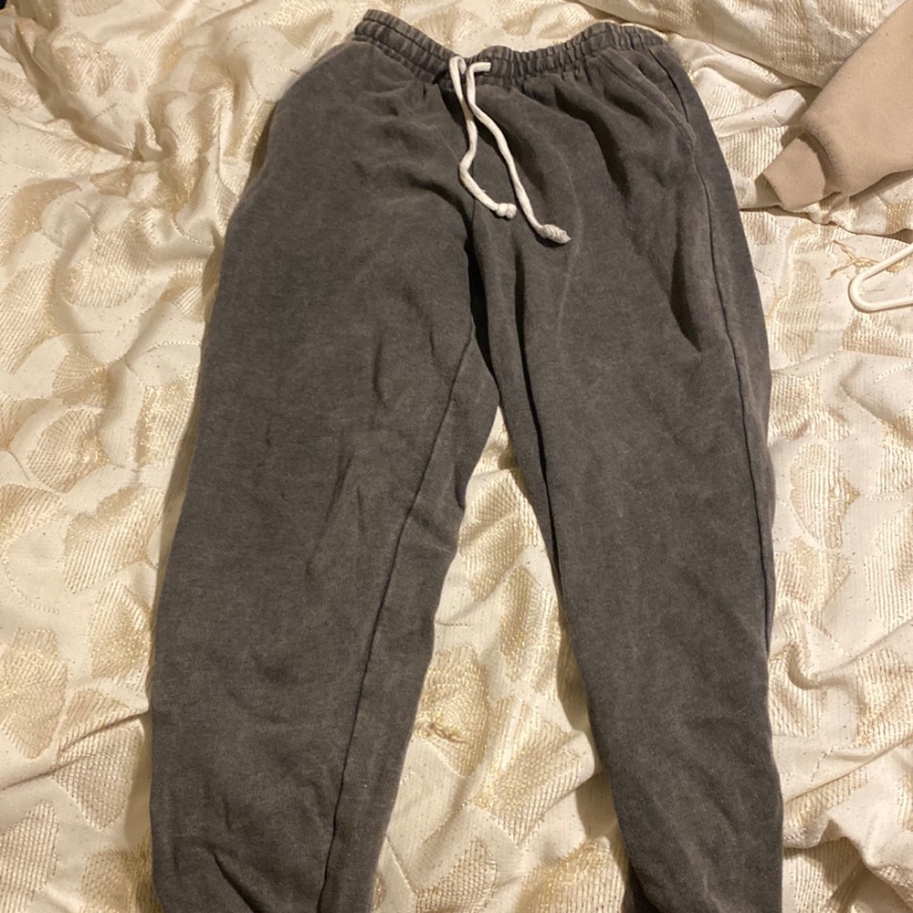 Grey sweatpants